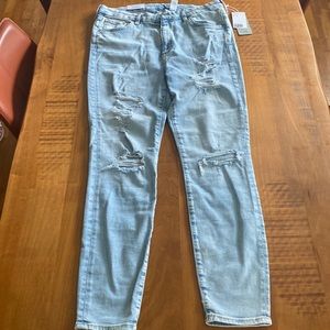 NWT H&M Light Blue High-Waisted Skinny Jeans